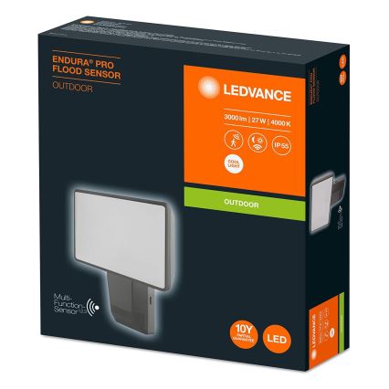 Ledvance - LED Āra prožektors ar sensoru  FLOOD LED/27W/230V IP55