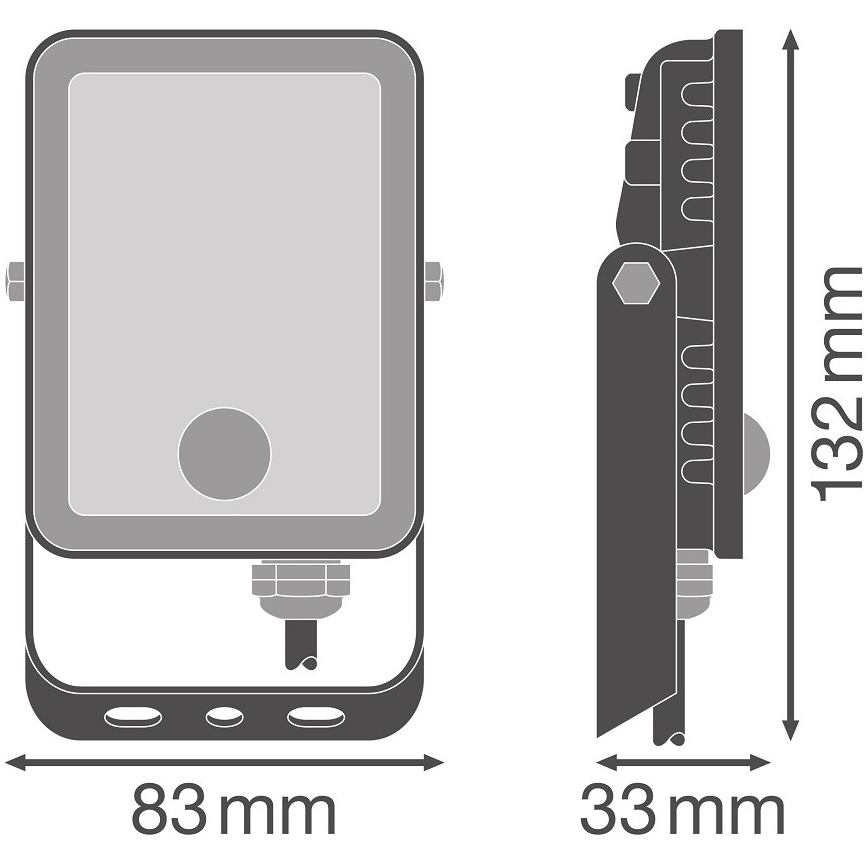 Ledvance - LED Āra prožektors ar sensoru FLOODLIGHT LED/10W/230V 4000K IP65