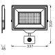 Ledvance - LED Āra sienas prožektors ar sensoru FLOODLIGHT ESSENTIAL LED/150W/230V IP65