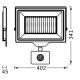 Ledvance - LED Āra sienas prožektors ar sensoru FLOODLIGHT ESSENTIAL LED/200W/230V IP65
