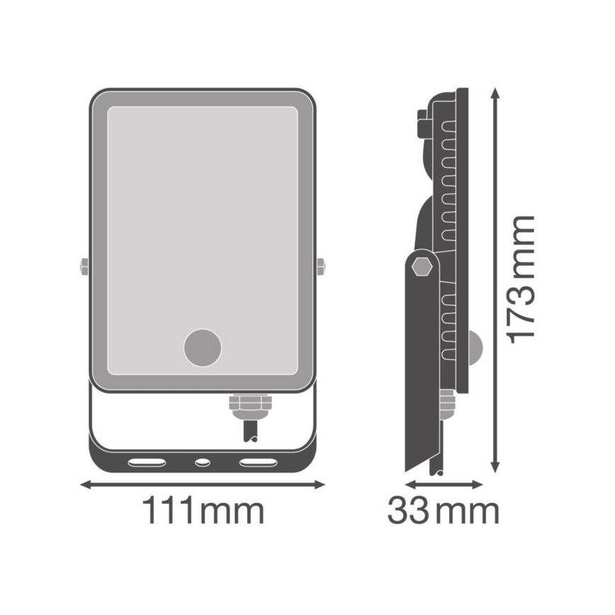 Ledvance - LED Āra sienas prožektors ar sensoru FLOODLIGHT LED/20W/230V IP65