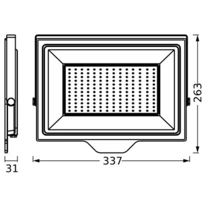 Ledvance - LED Āra sienas prožektors FLOODLIGHT ESSENTIAL LED/150W/230V IP65