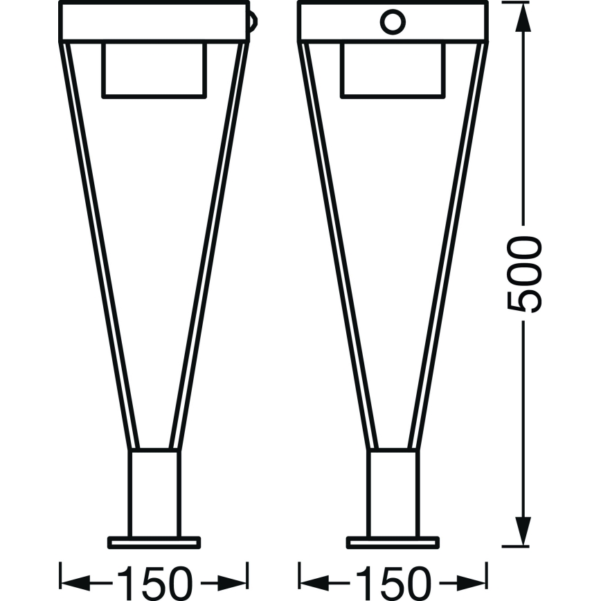 Ledvance - LED Āra saules enerģijas lampa ar sensoru BOUQUET LED/6W/3,7V 2200 mAh IP44