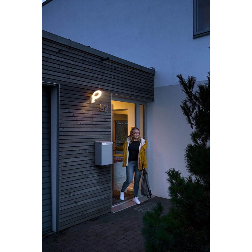 Ledvance - LED  Āra sienas gaisma ar sensoru LOOP 1xLED/12W/230V IP44