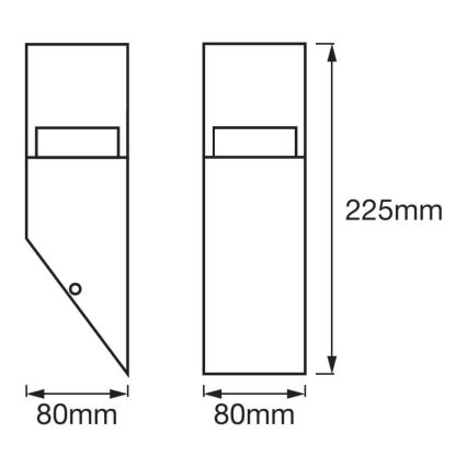 Ledvance - LED Āra sienas gaismeklis CRYSTAL 1xLED/4,5W/230V IP44