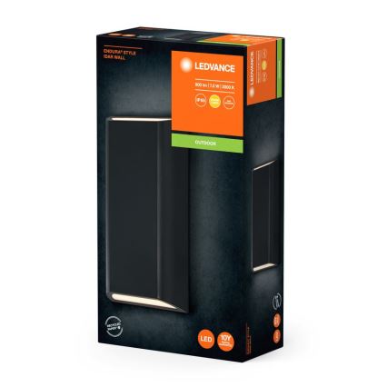 Ledvance - LED Āra sienas lampa ENDURA STYLE IDAR 2xLED/3,75W/230V IP65