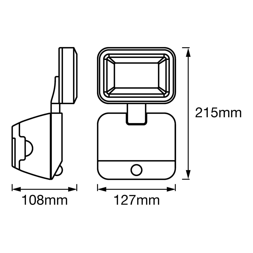 Ledvance - LED Āra sienas prožektors ar sensoru SPOTLIGHT LED/4W/6V IP54