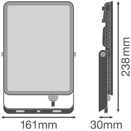 Ledvance - LED Āra sienas prožektors FLOODLIGHT LED/50W/230V 4000K IP65