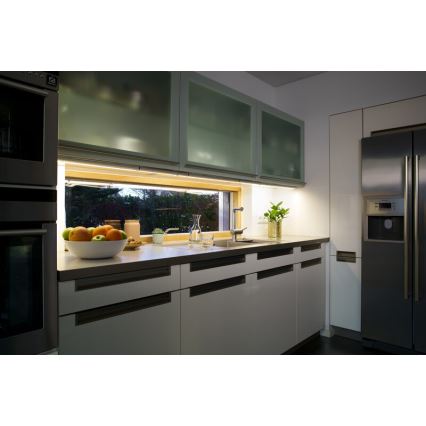 Ledvance - LED gaismeklis zem skapja ar sensoru FLAT LED/12W/230V 3000K