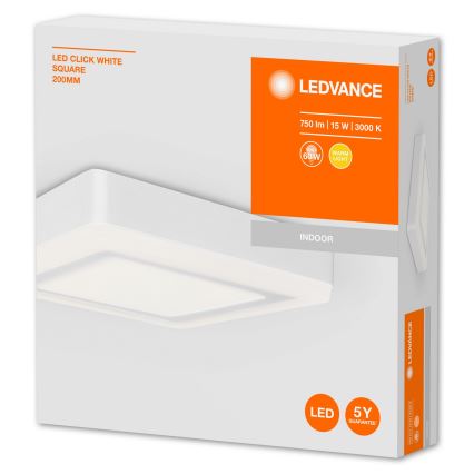 Ledvance - LED Griestu gaismeklis CLICK LED/15W/230V