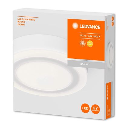 Ledvance - LED Griestu gaismeklis ROUND LED/15W/230V d. 20 cm