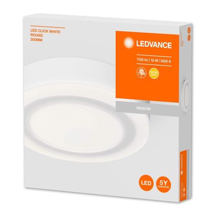 Ledvance - LED Griestu gaismeklis ROUND LED/18W/230V d. 30 cm