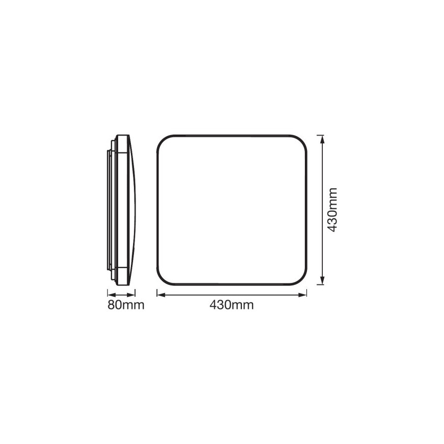 Ledvance - LED Griestu lampa ar sensoru ORBIS LED/50W/230V 3000K