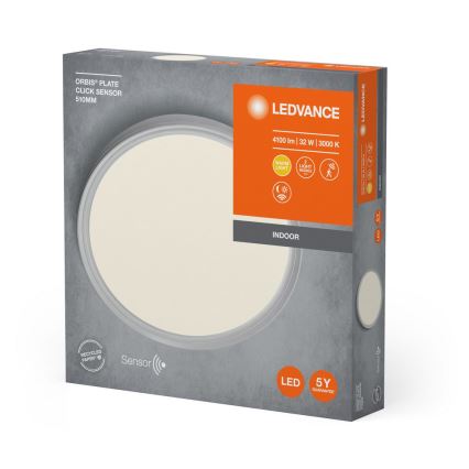 Ledvance - LED Griestu lampa ar sensoru PLATE LED/32W/230V 3000K