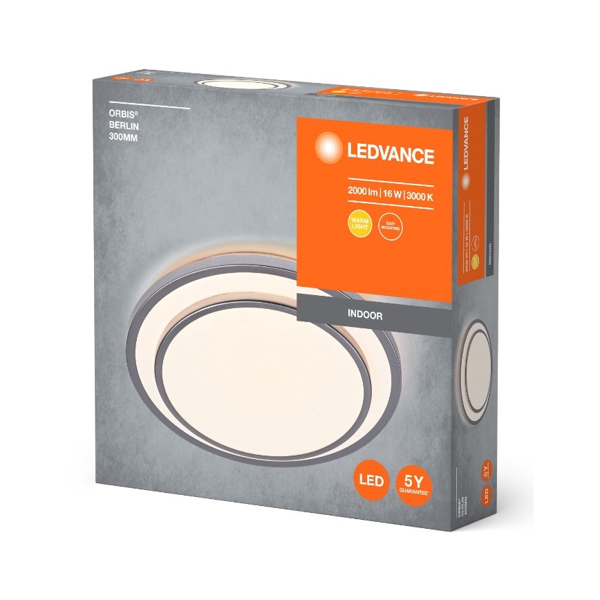 Ledvance - LED Griestu lampa ORBIS BERLIN LED/16W/230V sudraba