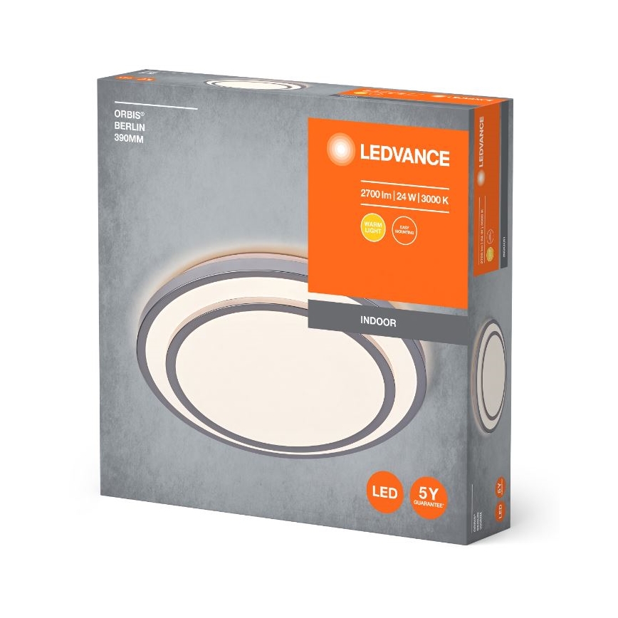 Ledvance - LED Griestu lampa ORBIS BERLIN LED/24W/230V sudraba