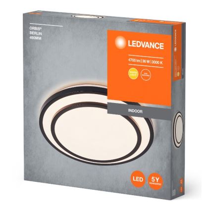 Ledvance - LED Griestu lampa ORBIS BERLIN LED/36W/230V melna