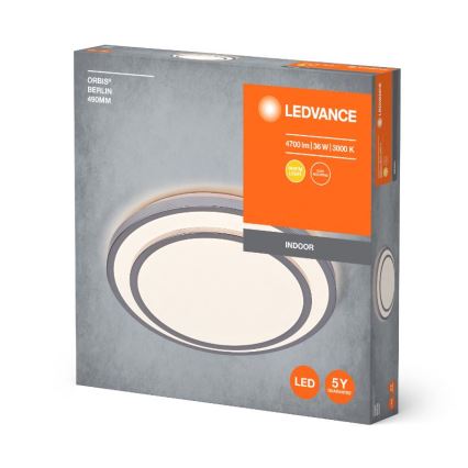 Ledvance - LED Griestu lampa ORBIS BERLIN LED/36W/230V sudraba