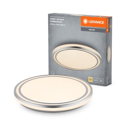 Ledvance - LED Griestu lampa ORBIS HELMAN LED/24W/230V d. 39 cm sudraba