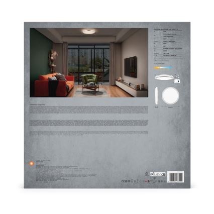 Ledvance - LED Griestu lampa ORBIS HELMAN LED/24W/230V d. 39 cm sudraba