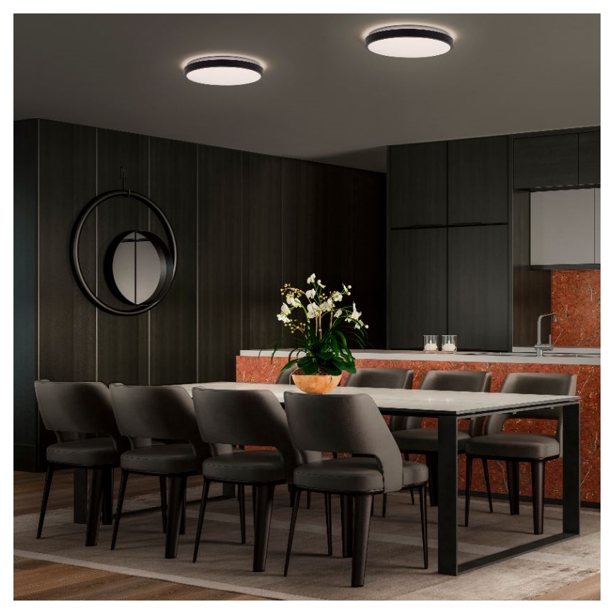 Ledvance - LED Griestu lampa ORBIS LONDON LED/16W/230V melna
