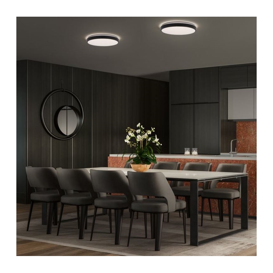 Ledvance - LED Griestu lampa ORBIS LONDON LED/24W/230V melna