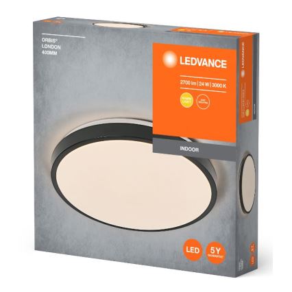 Ledvance - LED Griestu lampa ORBIS LONDON LED/24W/230V melna