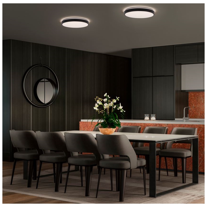 Ledvance - LED Griestu lampa ORBIS LONDON LED/36W/230V melna