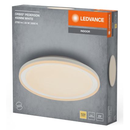 Ledvance - LED Griestu lampa ORBIS PEDERSON LED/24W/230V d. 45 cm balta