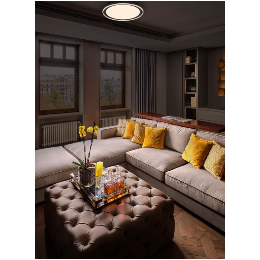 Ledvance - LED Griestu lampa ORBIS PEDERSON LED/24W/230V d. 45 cm melna