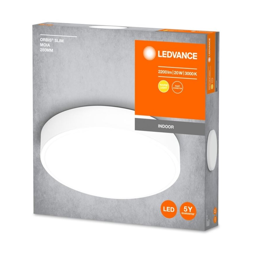 Ledvance - LED Griestu lampa ORBIS SLIM LED/20W/230V balta