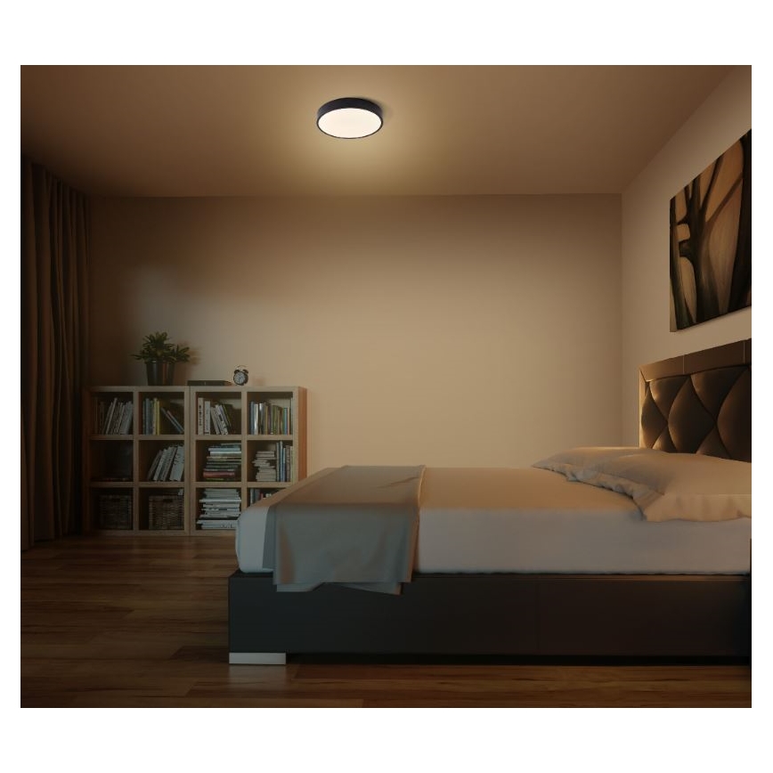 Ledvance - LED Griestu lampa ORBIS SLIM LED/20W/230V melna