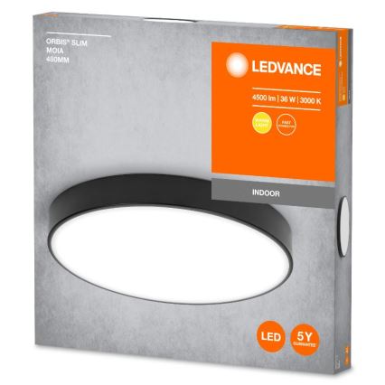 Ledvance - LED Griestu lampa ORBIS SLIM LED/36W/230V melna