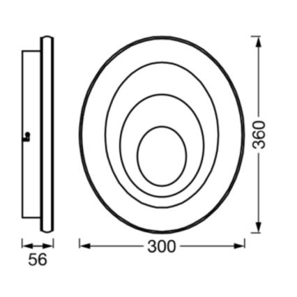 Ledvance - LED Griestu lampa ORBIS SPIRAL LED/27W/230V