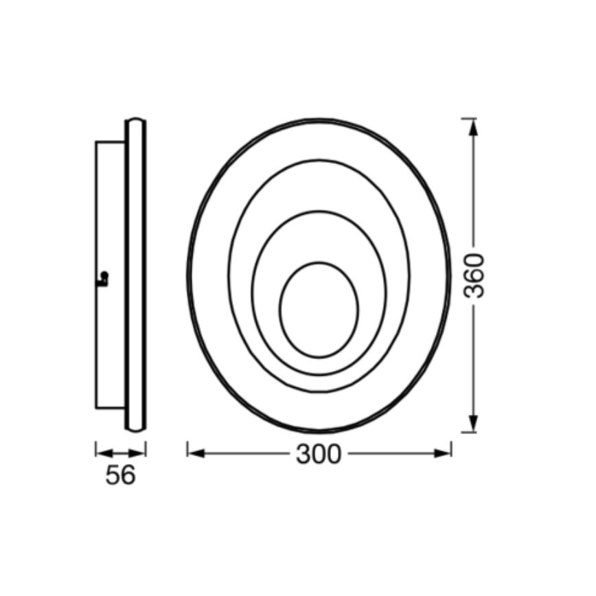 Ledvance - LED Griestu lampa ORBIS SPIRAL LED/27W/230V