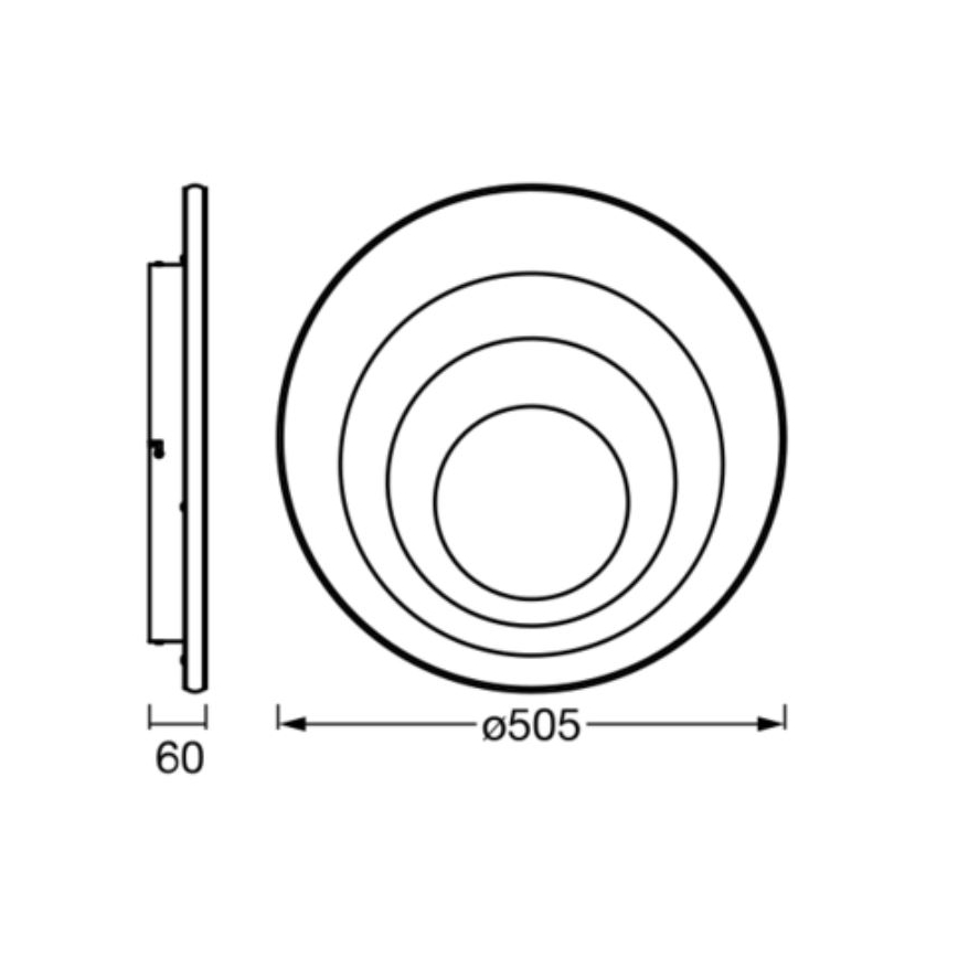 Ledvance - LED Griestu lampa ORBIS SPIRAL LED/42W/230V
