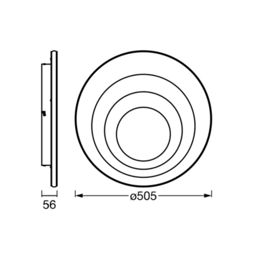 Ledvance - LED Griestu lampa ORBIS SPIRAL LED/42W/230V