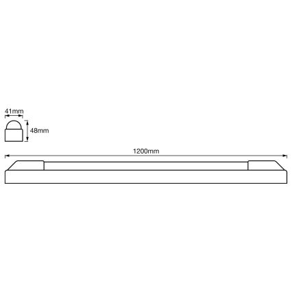 Ledvance - LED Izcelšanas gaismeklis POWER BATTEN LED/24W/230V 4000K