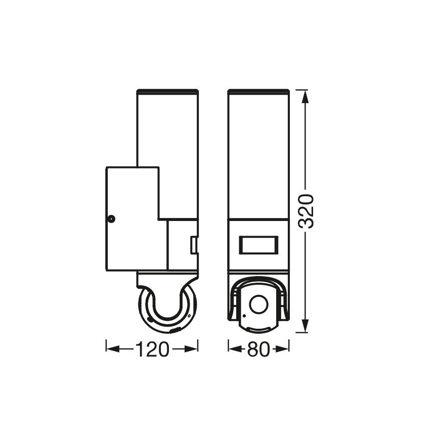 Ledvance - LED Sienas lampa ar sensoru un kameru SMART+ LED/16W/230V Wi-Fi IP44