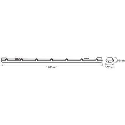 Ledvance - LED Lielas slodzes dienasgaismas lampa DAMP T8 2xG13/15W/230V IP65