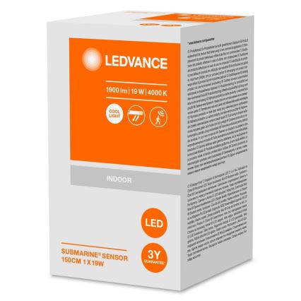 Ledvance - LED Lielas slodzes gaismeklis ar sensoru SUBMARINE 1xG13/19W/230V IP65