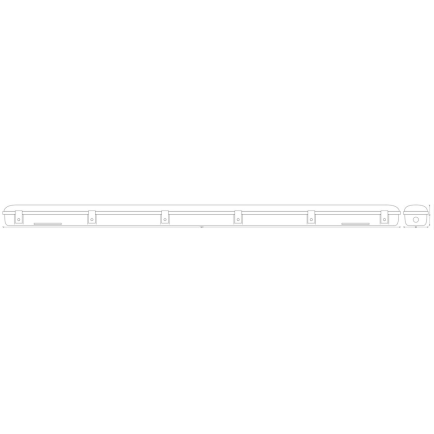 Ledvance - LED Lielas slodzes gaismeklis ar sensoru SUBMARINE 1xG13/19W/230V IP65