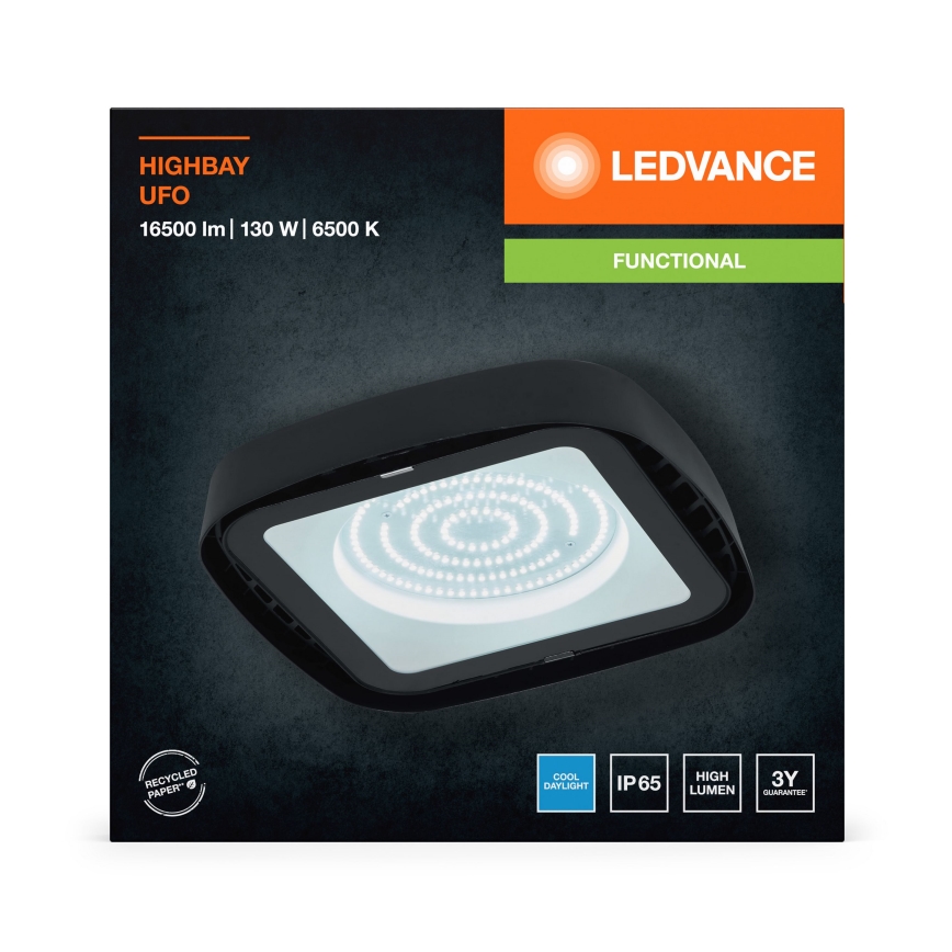 Ledvance - LED Lielas slodzes griestu lampa HIGHBAY LED/130W/230V IP65 6500K