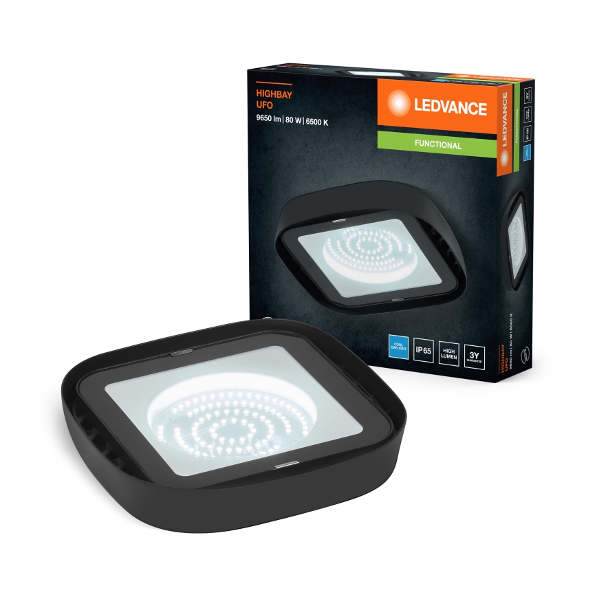 Ledvance - LED Lielas slodzes griestu lampa HIGHBAY LED/80W/230V IP65 6500K