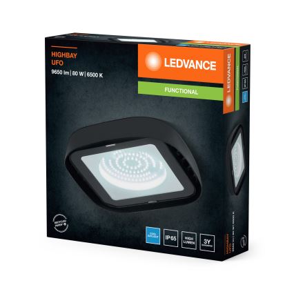 Ledvance - LED Lielas slodzes griestu lampa HIGHBAY LED/80W/230V IP65 6500K