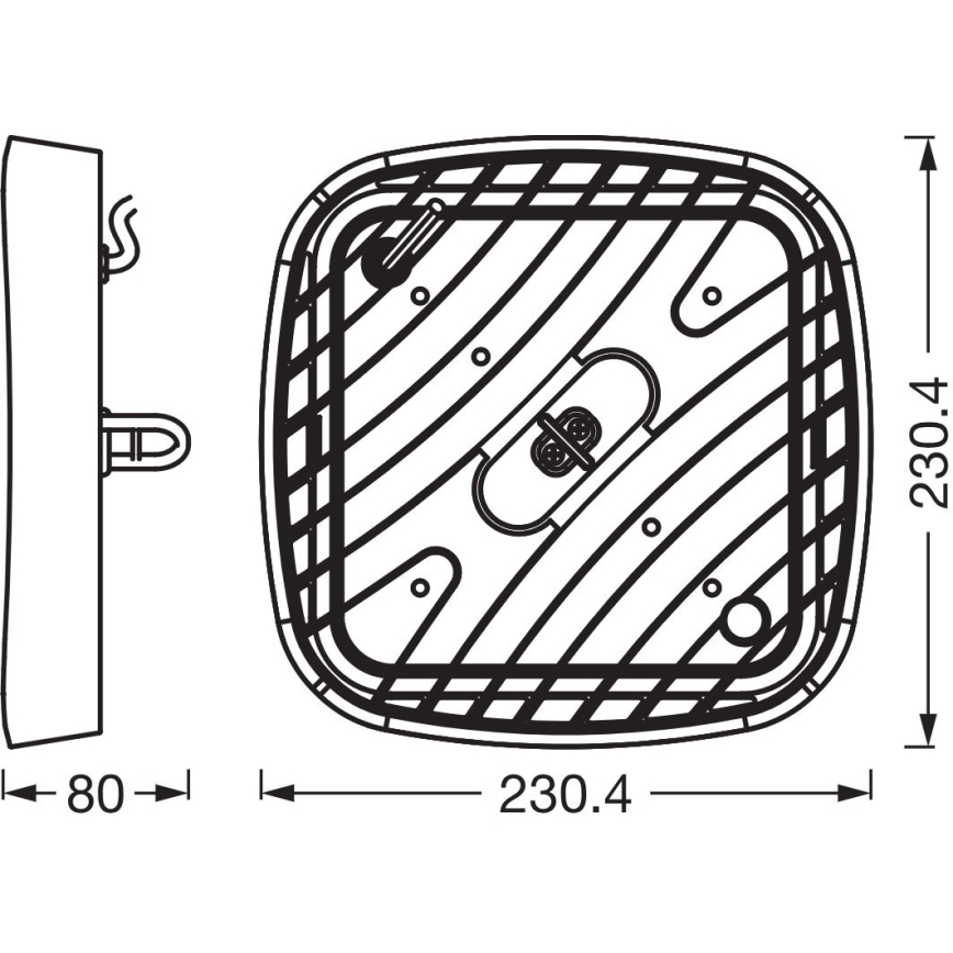Ledvance - LED Lielas slodzes griestu lampa HIGHBAY LED/80W/230V IP65 6500K
