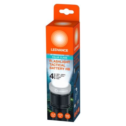 Ledvance - LED Lukturis FLASHLIGHT LED/15W/6xAAA IP65