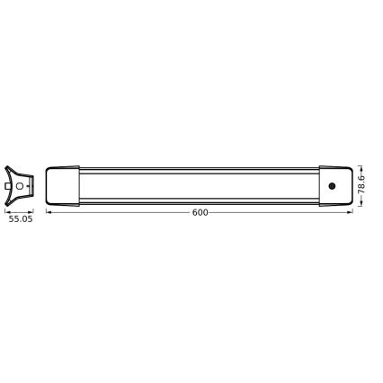 Ledvance - LED Lustra ar ķēdi OFFICE LINE LED/24W/230V 4000K