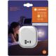 Ledvance - LED Nakts kontaktligzdas lampa ar sensoru un USB LUNETTA LED/12,5W/230V balta