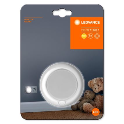 Ledvance - LED Nakts lampa ar sensoru LUNETTA LED/0,3W/230V 3000K